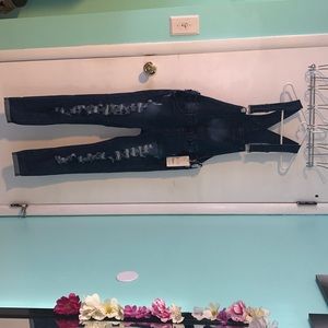 American Bazi ripped overalls